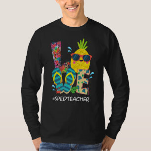 Beach Flip Flops Pineapple Summer Vacation Love Sp T-Shirt