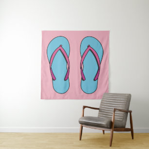 Beach Flip Flops Tapestry