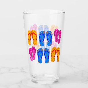 Beach Flip Flops Thongs Sandals Ocean Seaside Glass