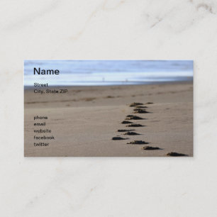 Beach Footsteps Business Card