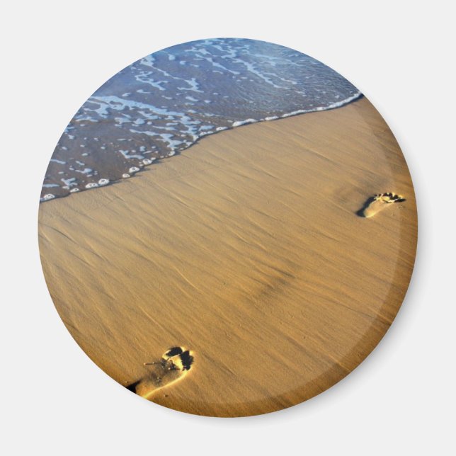 Beach Footsteps Magnet (Front)