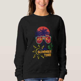 Beach for Women Hawaiian GraphicSunshine Summer Va Sweatshirt