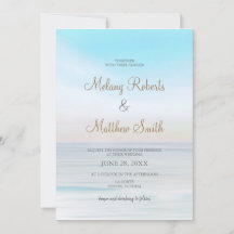 Beach Front Seaside Beach Themed Wedding