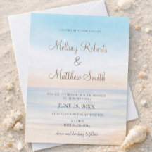 Beach Front Seaside Beach Themed Wedding