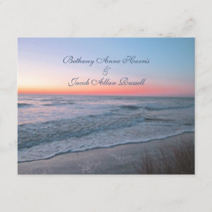 Beach Front View Wedding Invitation