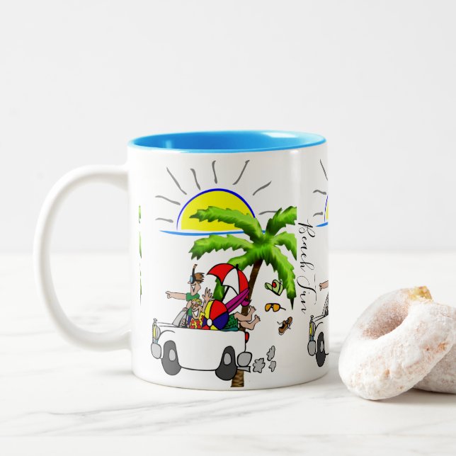 Beach Fun  Mug (With Donut)