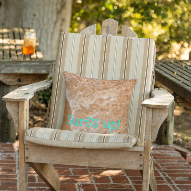 Beach fun, waves, ocean, outdoor adventure   cushion (Chair)