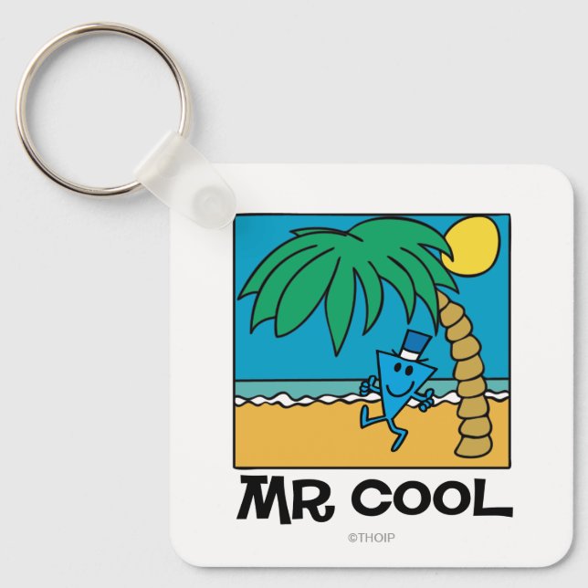 Beach Fun With Mr. Cool Key Ring (Front)