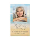 Beach Funeral Memorial Prayer Photo Card
