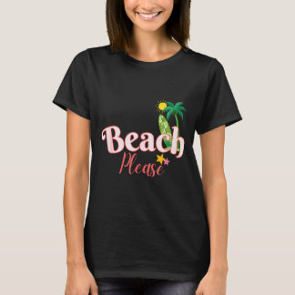 Beach funny summer vacation graphic cute seaside T-Shirt