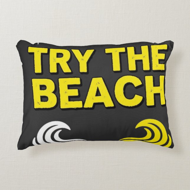  Beach Funny Vacation Decorative Cushion (Front)