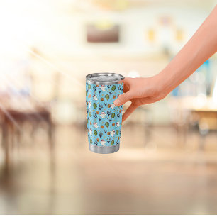 Beach Ghosts Pattern Tumbler