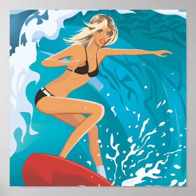 beach_girl_2.ai poster (Front)
