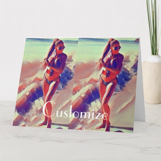 Beach Girl Thunder_Cove  Card (Front)