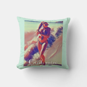 Beach Girl Thunder_Cove Cushion