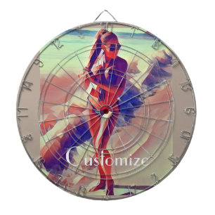 Beach Girl Thunder_Cove Dartboard