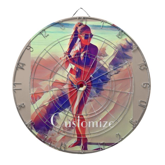 Beach Girl Thunder_Cove  Dartboard (Front)