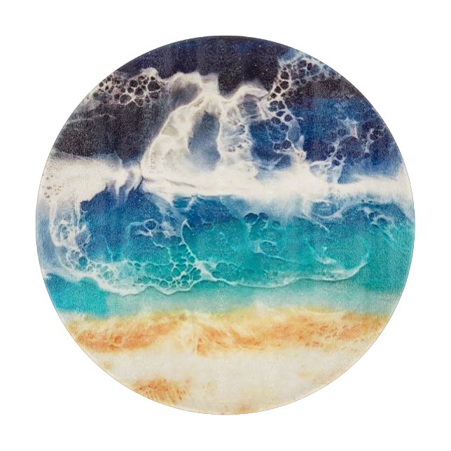 Beach Glass Cutting Board (Front)