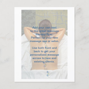 Beach Glass Stones Massage Photo Flyer