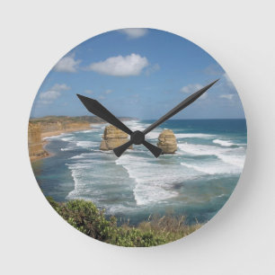 Beach Glow Round Clock