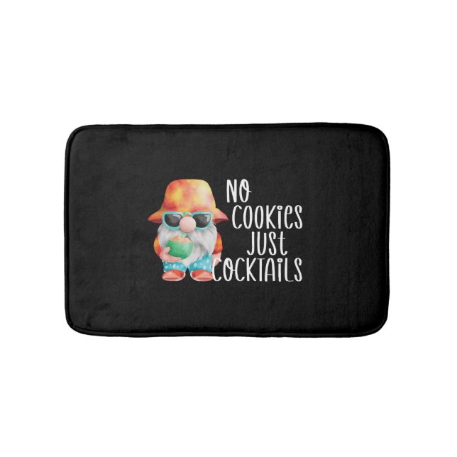 Beach Gnome No Cookies Tropical Bath Mat (Front)