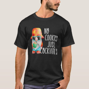 Beach Gnome No Cookies Tropical Christmas Summer T-Shirt