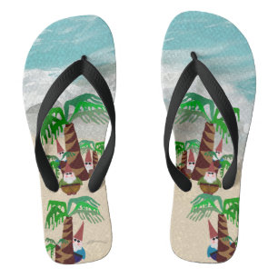 Beach Gnomes Flip Flops