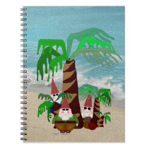 Beach Gnomes Spiral Notebook