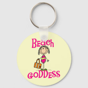 Beach Goddess Tshirts and Gifts Key Ring