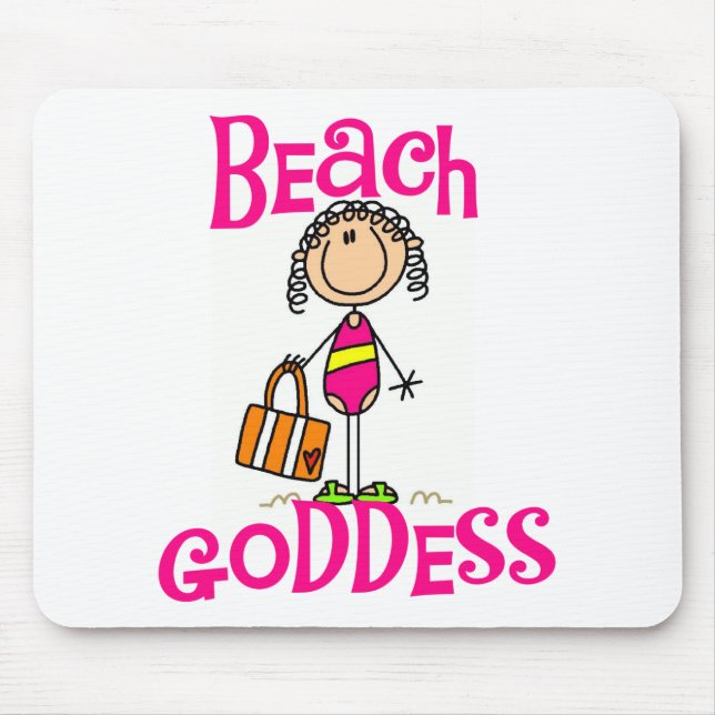 Beach Goddess Tshirts and Gifts Mouse Pad (Front)