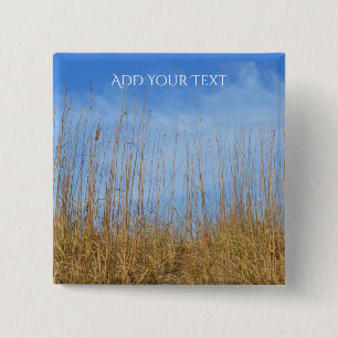 Beach Grass by Shirley Taylor 15 Cm Square Badge