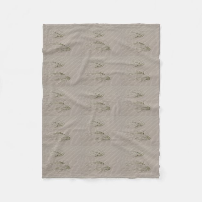 Beach Grass Throw Blanket (Front)
