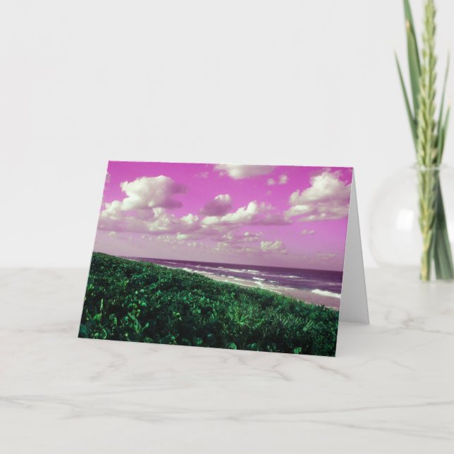 beach greeting card beautiful lovely work (Front)