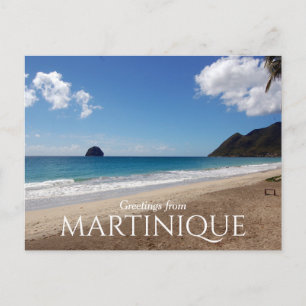 Beach Greetings from Martinique Travel Postcard