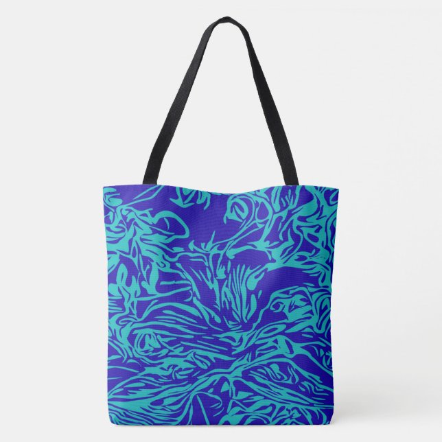 Beach Grocery Shopping Weekend Re-Useable Tote Bag (Back)