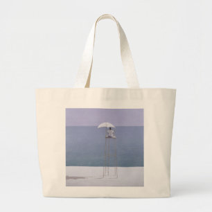 Beach guard 2004 large tote bag