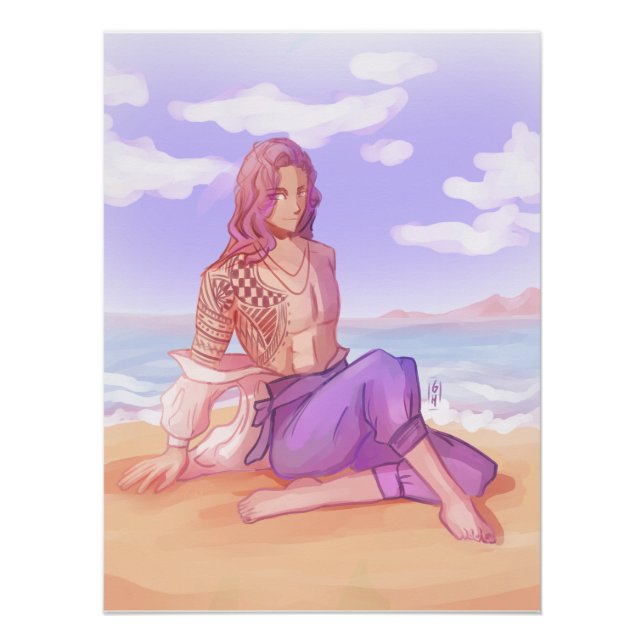 Beach guy poster (Front)