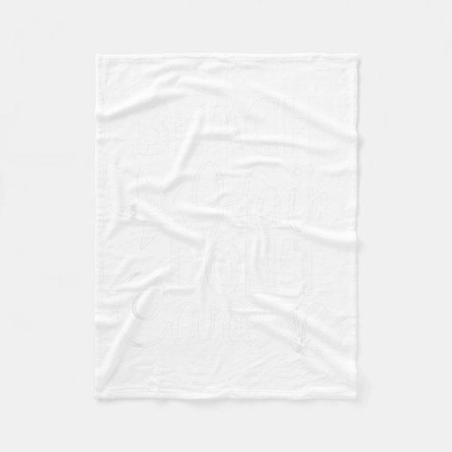 Beach Hair Don't Care - Adult + Youth Sizes, Beach Fleece Blanket (Front)