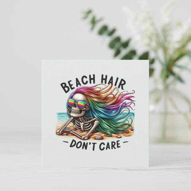 Beach Hair Don't Care - Skeleton (2) (Standing Front)