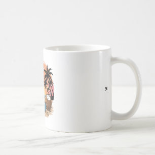 Beach Hair Don't Care Vacation Summer Vibes Coconu Coffee Mug