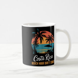 Beach Hair Dont Care Vacation Tropical Pura Vida C Coffee Mug