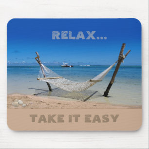 Beach Hammock (customisable) Mouse Pad
