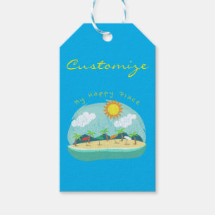 Beach Happy Place Thunder_Cove Gift Tags