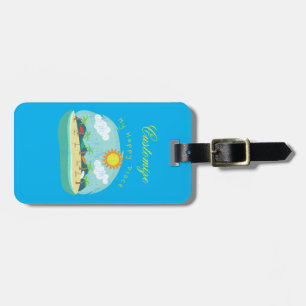 Beach Happy Place Thunder_Cove Luggage Tag