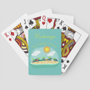 Beach Happy Place Thunder_Cove Playing Cards