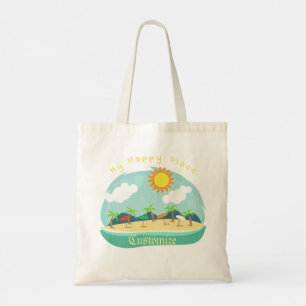 Beach Happy Place Thunder_Cove Tote Bag