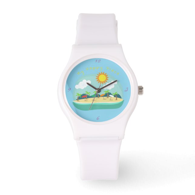 Beach Happy Place Thunder_Cove Watch (Front)
