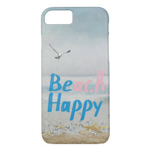 Beach Happy starfish and seagull iPhone 8/7 Case