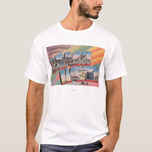 Beach Haven, New Jersey - Large Letter Scenes T-Shirt