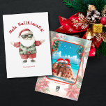 Beach Hawaii Mele Kalikimaka Christmas Photo Holiday Card<br><div class="desc">Fun Hawaii Beach Christmas Photo Holiday Card,  with "Mele Kalikimaka" text</div>